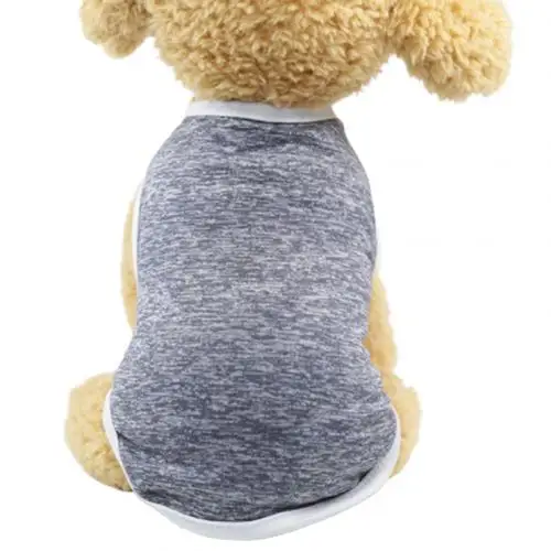 Серый Модная одежда для домашних животных, мягкая, Классическая, XS-2XL, зимняя, для домашних животных, собак, щенков, теплая хлопковая куртка, футболка, ткань, костюм-свитер, куртка, пальто, одежда - Цвет: Серый