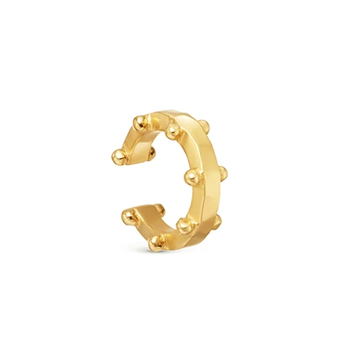Trendy Women Ear Clip Gold Cartilage Punk C Shape Cross Clip On Earrings Circle Ear Cuff No Pierced Ear Wrap Earcuff Clips - Окраска металла: 11