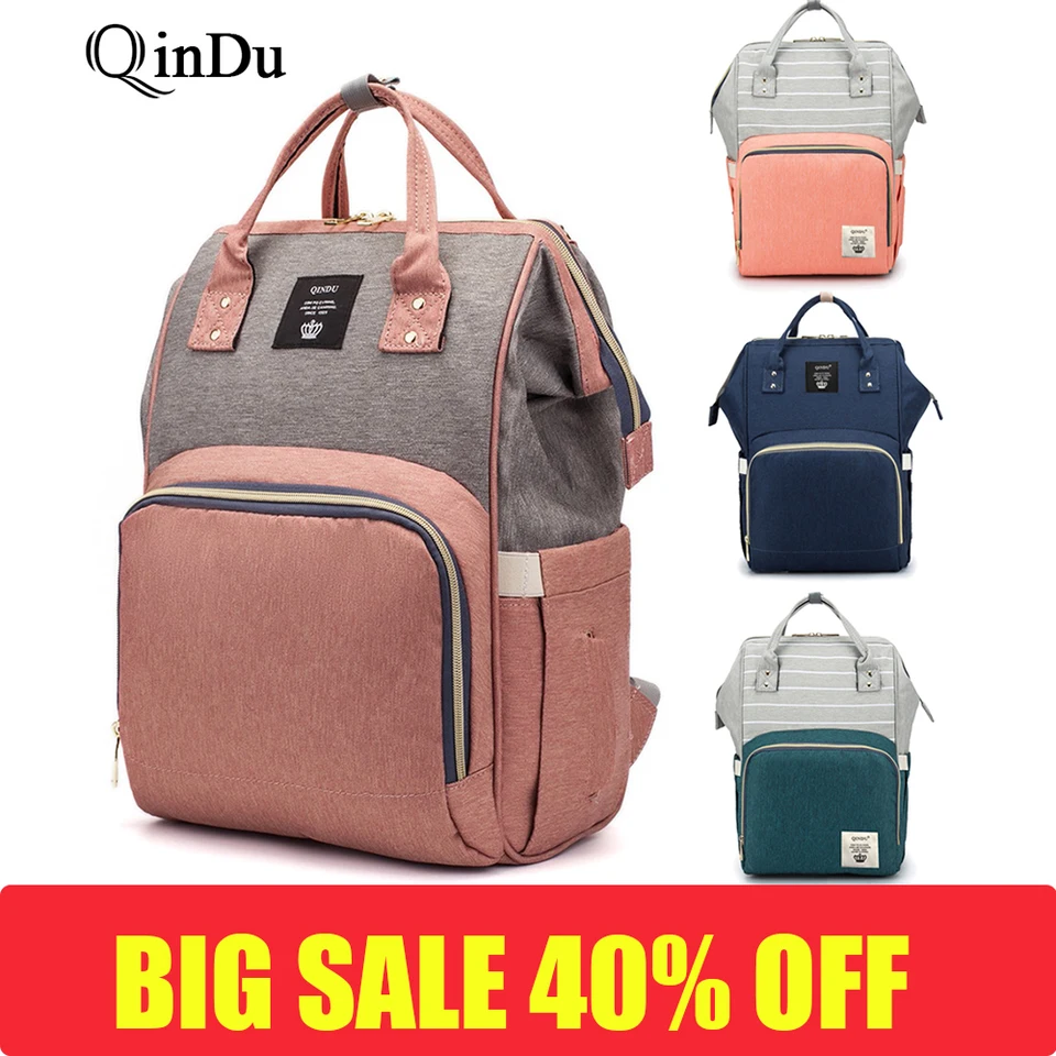 QinDu Diaper Bag Baby Care Large 