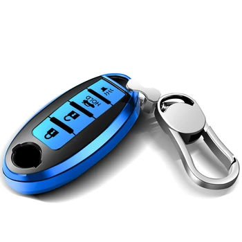 

ABS+TPU Car Key Case Full Cover Shell For Nissan Versa Maxima Altima Rogue Armada Sentra Murano Infiniti FX35 QX60 Accessories