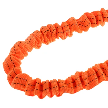 

2 Pieces 43'' Kayak Canoe Paddle Fishing Rod and Gear Leashes Bungee Bandage Cord with Carabiner