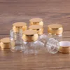 24 pieces 15ml 30*40mm Glass Bottles with Golden Frosted Caps Transparent Glass Perfume Bottle Spice Bottles Spice Jars 4