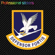 Forças de segurança usaf adesivo vinil defensor fortis militar secfor polícia para carro, rv, laptops, motocicletas, material de escritório