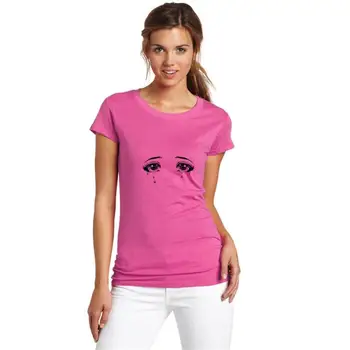 

Print anime eyesanime eyes t-shirts women big size s~5xL short-sleeve hiphop