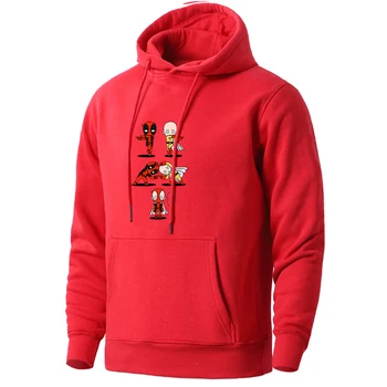 

Mens One Punch And Deadpool Cartoon Hoodies 2020 Harajuku Spring Clothing Round Neck Autumn Pullovers Hipster Streetwear Homme
