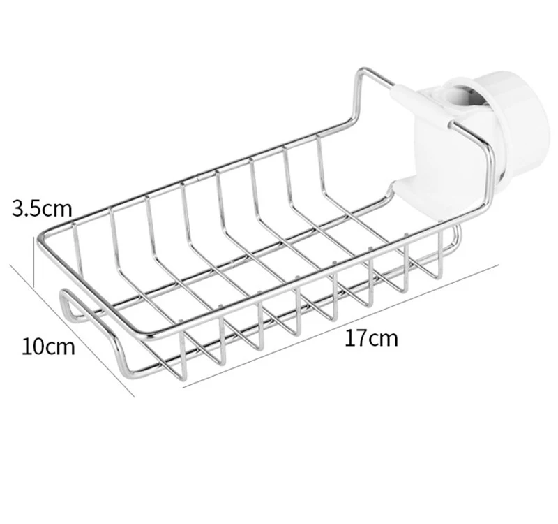 Регулируемый кран из нержавеющей стали, сушилка для мыла, губка, держатель для мелочей, подвесной стеллаж для хранения посуды, сушилка для посуды, кухонные аксессуары