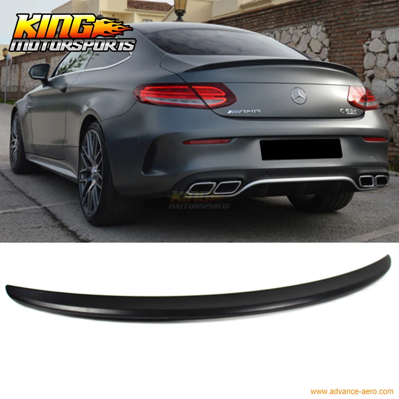 Painted Mercedes BENZ C-Class C205 2DR AMG Rear Trunk Spoiler Wing C350 C200