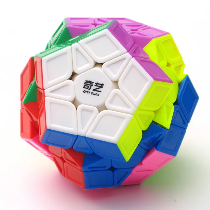 QIYI 3X3 Megaminxeds, магический куб, черный, без наклеек, скорость, профессиональная, 12 Сторон, головоломка, Cubo Magico, развивающие игрушки для детей