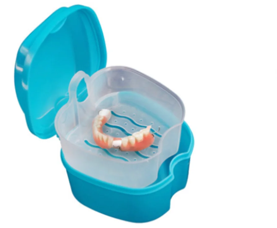 Denture storage box Teeth Case organizer box plastic box Artificial Tooth Boxes Dentures receive