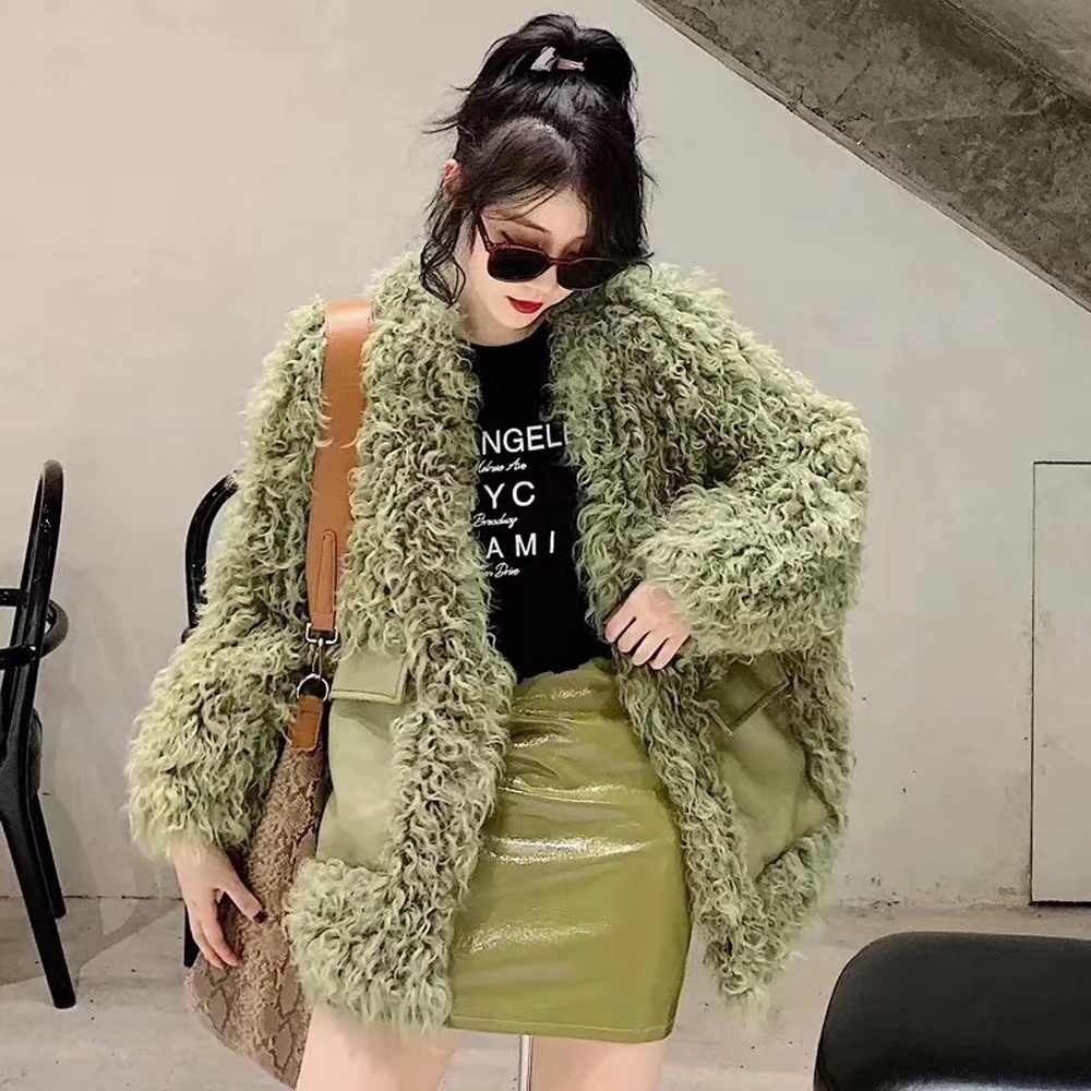 Discount Grass Green Color AU1036 Quick Shipping New Fashion 100% Real Hand Knit Sheep Fur Overcoat 2020 0 Discount Grass Green Color AU1036 Quick Shipping New Fashion 100% Real Hand Knit Sheep Fur Overcoat 2020 0