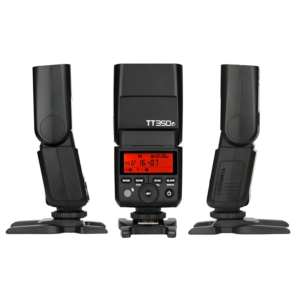 Godox Thinklite TT350F мини-Вспышка Speedlite 2,4 г Беспроводной TTL вспышка для камеры Speedlite для ЖК-дисплея с подсветкой FUJIFILM X-Pro2 X-T20 X-T2 X-T1 Камера s