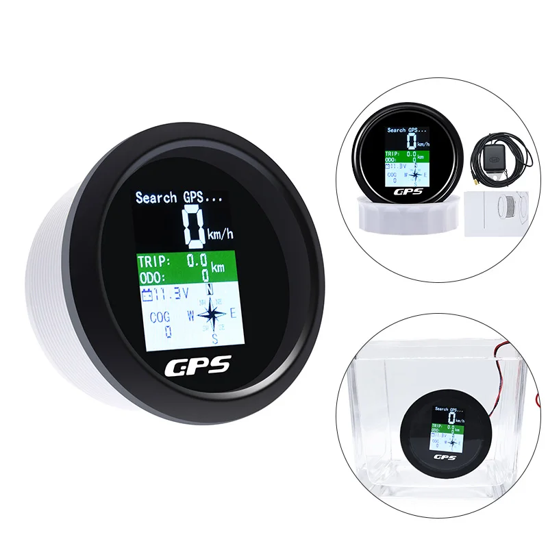 85mm GPS Speedometer Odometer Waterproof TFT Screen Trip COG