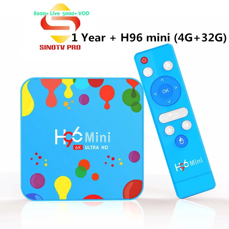 Европа IP ТВ для ТВ Box H96 mini 4G/128G Android 9,0 H6 арабский французский, голландский Испания Великобритания Португалия, Италия Швеция США Азия Израиль IP tv - Цвет: 4G32G Box add1Y IPTV