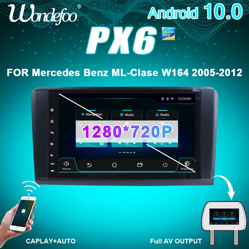 Автомагнитола PX6 стерео система на android для Mercedes Benz ML GL W164 ML350 ML500 GL320 X164 ML280 GL350 GL450