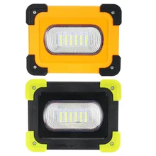 1 шт. светодиодный портативный прожектор супер яркий COB светодиодный рабочий свет USB и солнечная лампа Перезаряжаемый для наружного фонарь со светодиодами