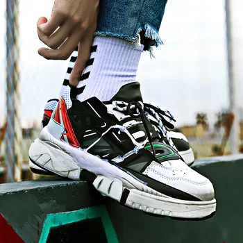 

QWEDF Men's Outdoor Casual Boots Trend High-tops Sneakers Fashion Shoes Popular Basketball Shoes Fashion Shoes 2019 Men G10-94