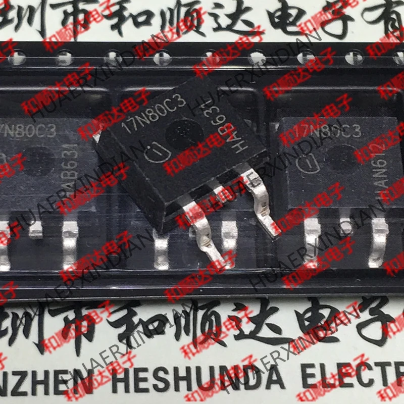 5 шт., новые оригинальные кнопки SPB17N80C3 17N80C3-263 800V 17A на