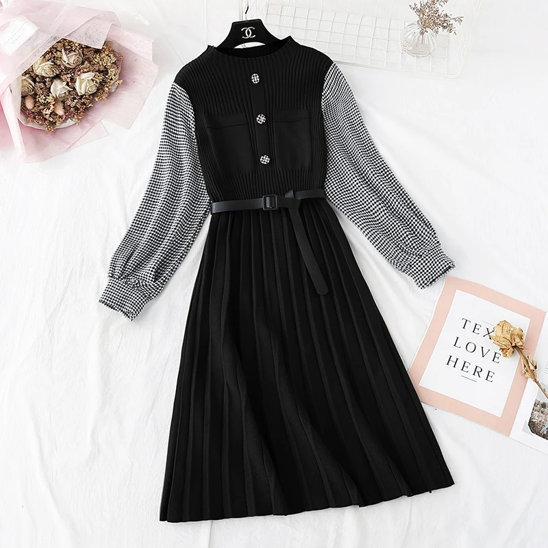 Fall & Winter Ladies Vintage Dress Long