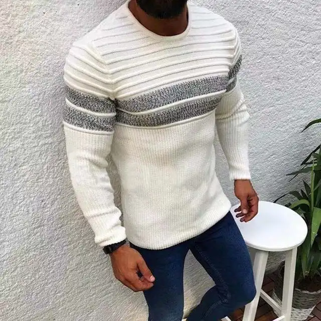 Korean Fashion Autumn Men Casual Vintage Style Sweater Wool Turtleneck Oversize Winter Men Warm Cotton Pullovers Sweaters 4