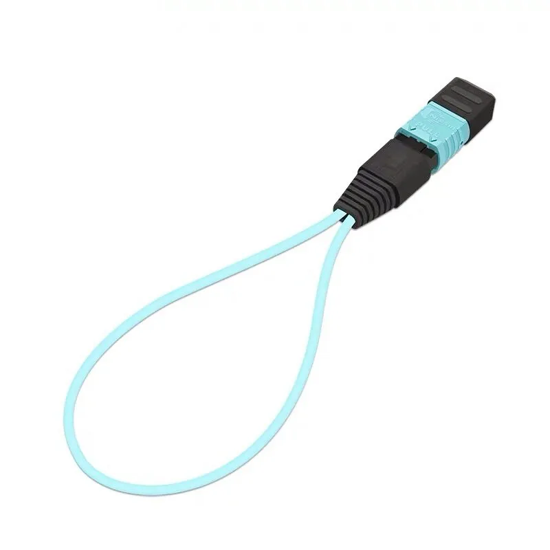 Оптоволоконная петля обратная MPO 12 ядер многомодовая OM3, MPO оптоволоконная петля обратная