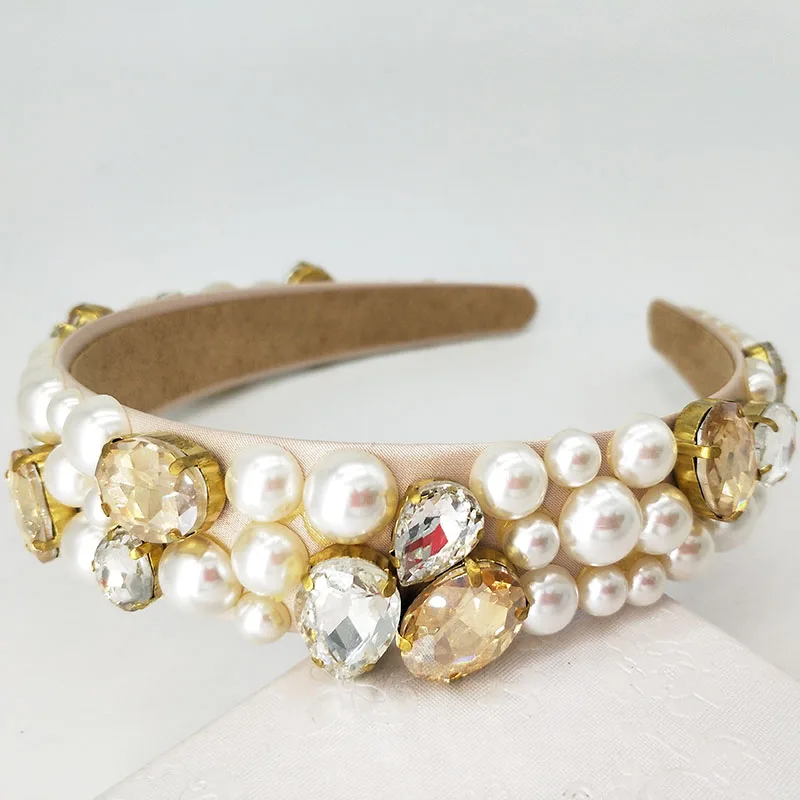 Billige Braut Blume Haar Reben Perle Hochzeit Kämme Tiara Kristall Kopfstück für Braut Perlen Braut Kopfschmuck für Frauen Schmuck