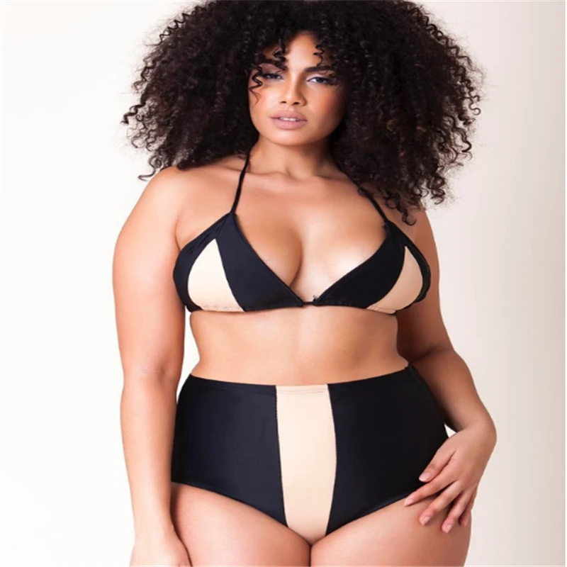 

Plus Size Swimwear Sexy 2020 New Arrival Backless V-neck Assorted Colors String Bikini Set Swimming Suit for Women кђпалник
