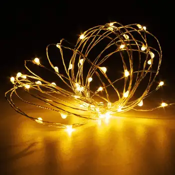 

12V 5M 50LED Silver Wire Light Strings Christmas String Fairy Light Remote Controller without Adapter Waterproof IP67