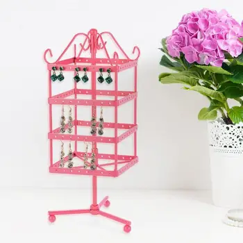 

Square Rotatable Bracelet Necklace Stand Display Jewelry Iron Holder Rack
