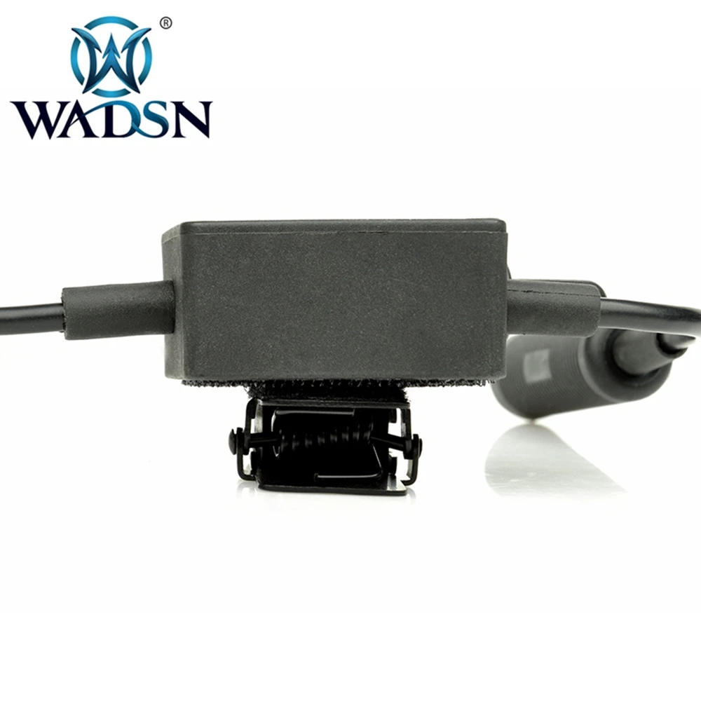 WADSN E-Switch Tactical PTT Bowman Airsoft Headset Connector Radio Military Adapter Push to Talk Softair Earphone Accessory Z122 | Спорт и