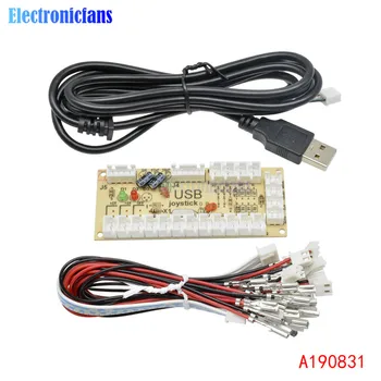 

Zero Delay Arcade USB Encoder PC to Joystick and Button For MAME Fight Stick Control Circuit Board DIY Arcade Game Kit Parts