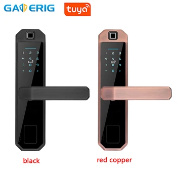 

GATERIG Lock Door Smart Fingerprint Office Security Interlligent Home Door Lock With Emergency Key Smart Lock