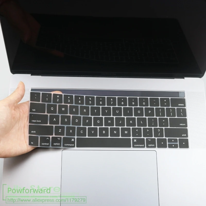 Крышка клавиатуры силиконовые серьги для Macbook Pro 13,3 ''& Pro 15,4'' с сенсорной панелью Версия США A1706 A1707 A1989 A1990