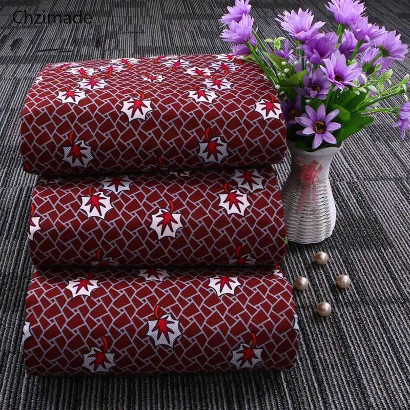 Lychee Life 1Yard Ankara African Real Wax Fabric Maple Leaf Printed For Party Dress Making Diy Sewing Crafts | Дом и сад