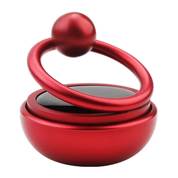 

Ornament Aluminum Alloy Home Office Automatic Rotating Decompression Toy Non Toxic Aroma Diffuser Double Ring Car Air Freshener
