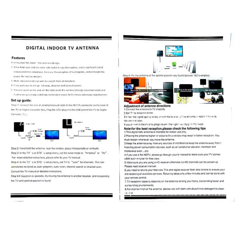 N в помещении 4K 25DB с высоким коэффициентом усиления HD tv DTV коробка цифровой ТВ антенны EU Plug 50 миль усилитель активная комнатная антенна HD плоский дизайн