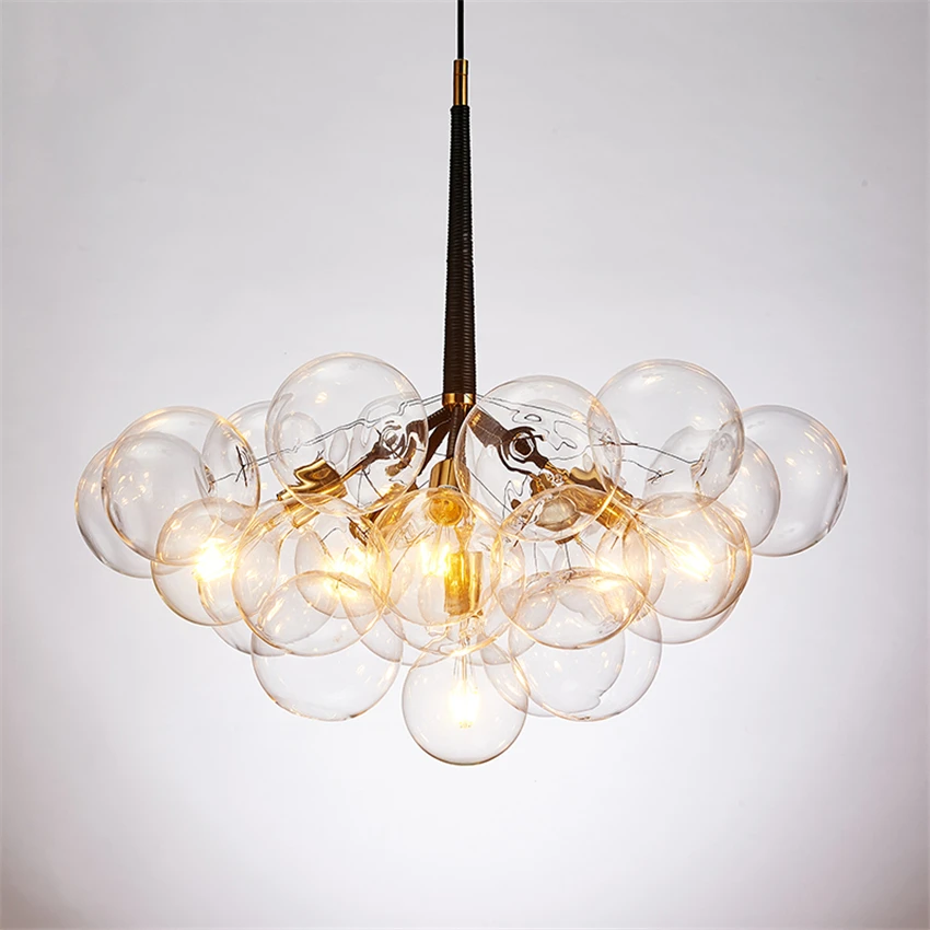 

Nordic Glass Molecular LED Pendant Lights Lighting LOFT Hanging Lamp Kitchen Fixtures Dining Pendant Lamp Hotel Lobby Restaurant