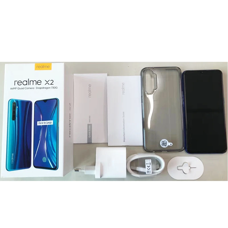 Realme X2 X 2 глобальная Версия 8 ГБ 128 Гб Смартфон Snapdragon 730G 64MP Quad камера телефон nfc 30 Вт Быстрое зарядное устройство ЕС