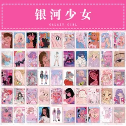 50pcs Kawaii Japanese Washi Paper Cartoon Stickers for Scrapbooking and Journals (C)