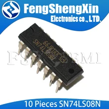 10 шт./лот SN74LS08N SN74LS08 74LS08N 74LS08 SN74LS08 HD74LS08P Четырехместный 2-вход положительный и ворота IC DIP-14