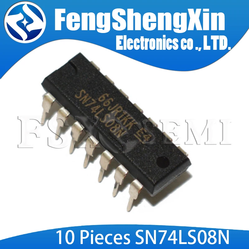 5 Pz 74LS08 HD74LS08P IC Quadruple 2-Input Positive e cancelli DIP-14