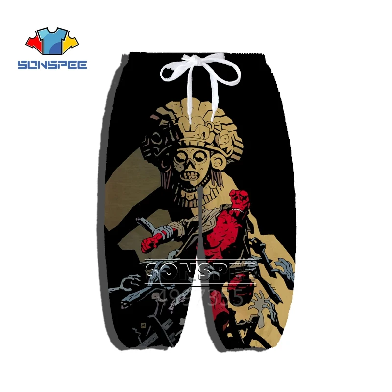 SONSPEE Son of Satan Hellboy аниме Harajuku футболка толстовка с капюшоном 3d принтом для мальчиков и девочек подростков в стиле хип-хоп детская одежда X287