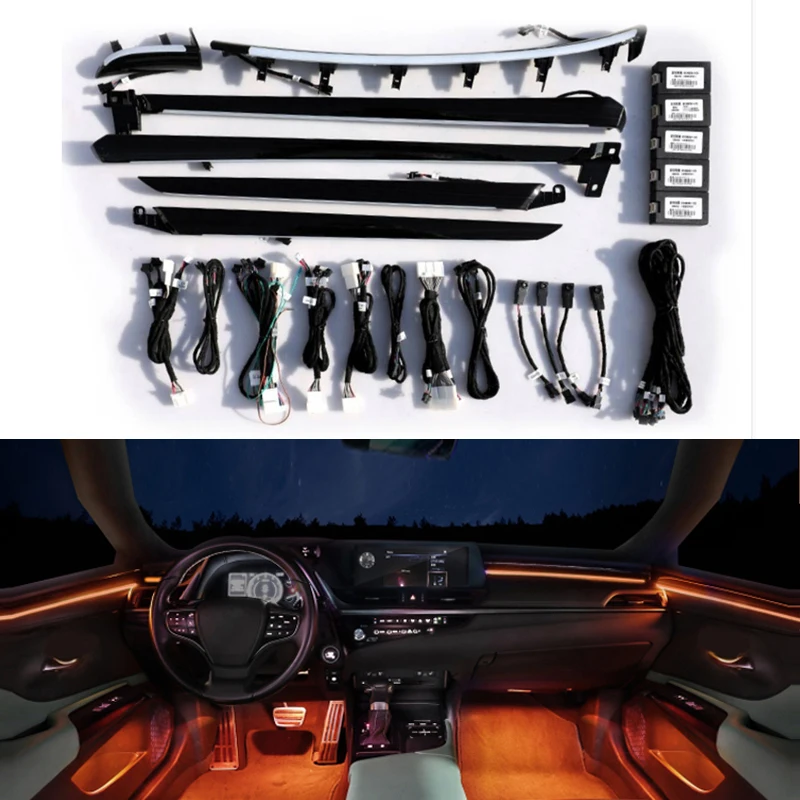 Upgrade 64 Colors For Lexus Ambient Light Lamp For Es Es200/300h Nx Rx