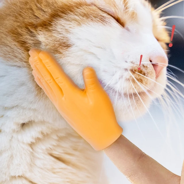 Mini Finger Funny Finger Puppet Small Hand Prank Game Party Toy 2