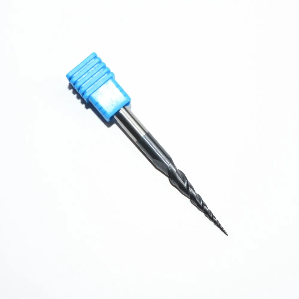 shipping-5PCS, R0.25* D6* 30,5* 75L, HRC55 Вольфрам карбида вольфрама с покрытием Алюминий Покрытие tialn конус сверла со сферическим концом, штырь и конус, по дереву