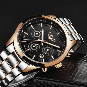 

New Stainless Steel Fashion quartz watch men Sports Watch 0918-01