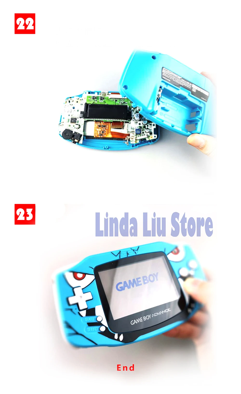 OEM 10 уровней высокой яркости ips Подсветка ЖК-дисплей для shand Игровая приставка GBA с подсветкой ЖК-экран для игровая приставка GBA Регулируемая яркость