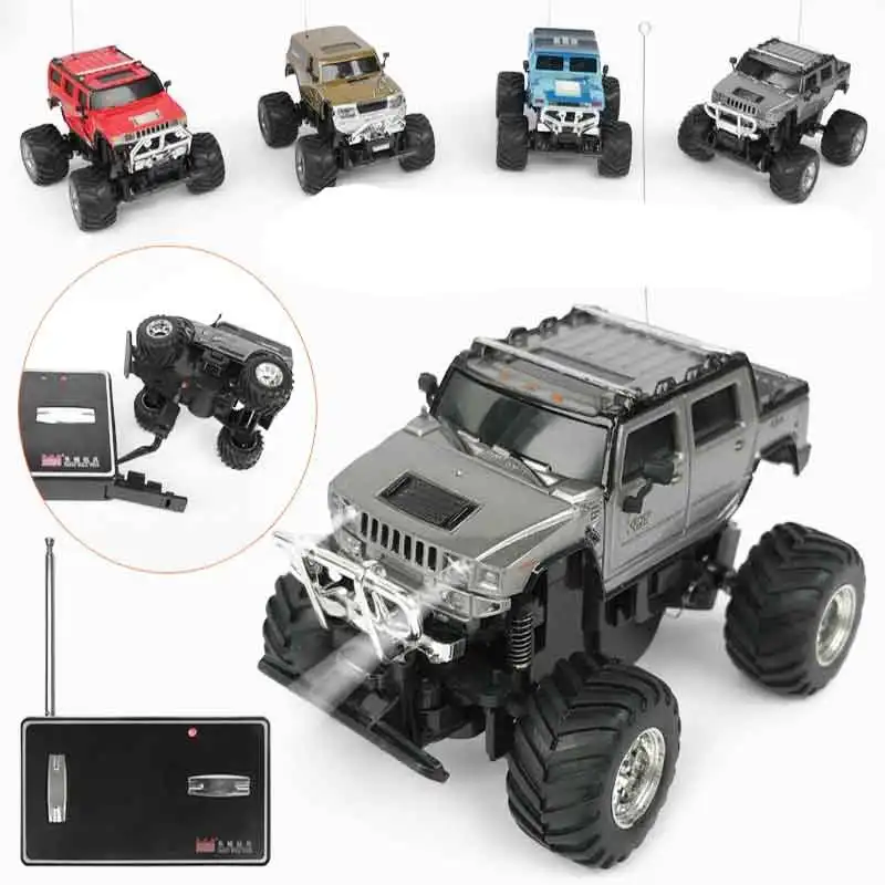 1pcs MINI RC Car 2207 Can Be Charged 1:58 Off-road Vehicle for Children RC Car High Speed Car LED Light Vehicles Gift Toy