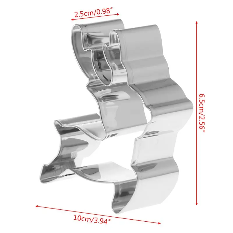 Инструменты для печенья из нержавеющей стали, нож для печенья, форма для печенья, Рождественский олень, олень, форма для украшения торта