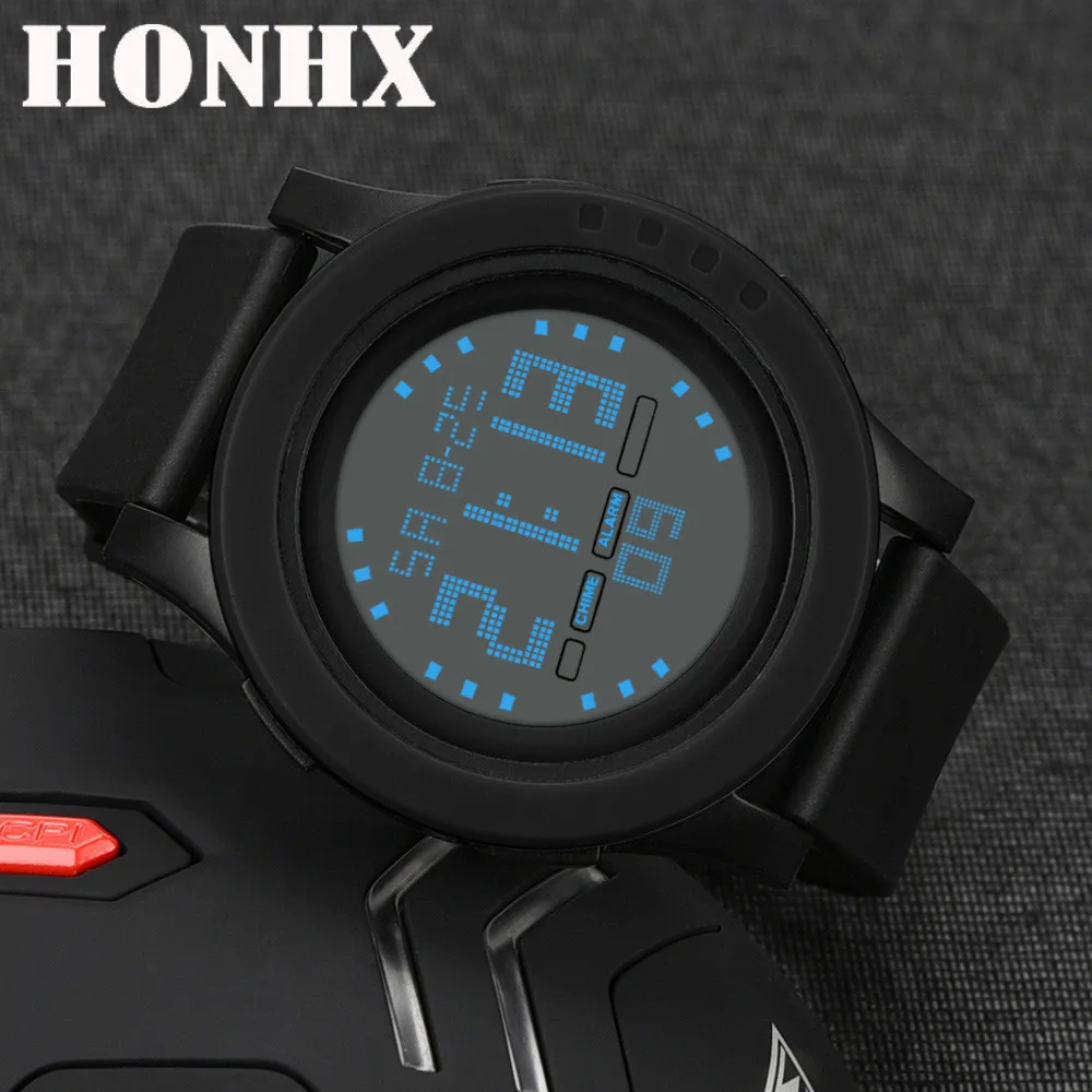 HONHX часы Relogio цифровые Мужские Простые спортивные многофункциональные
