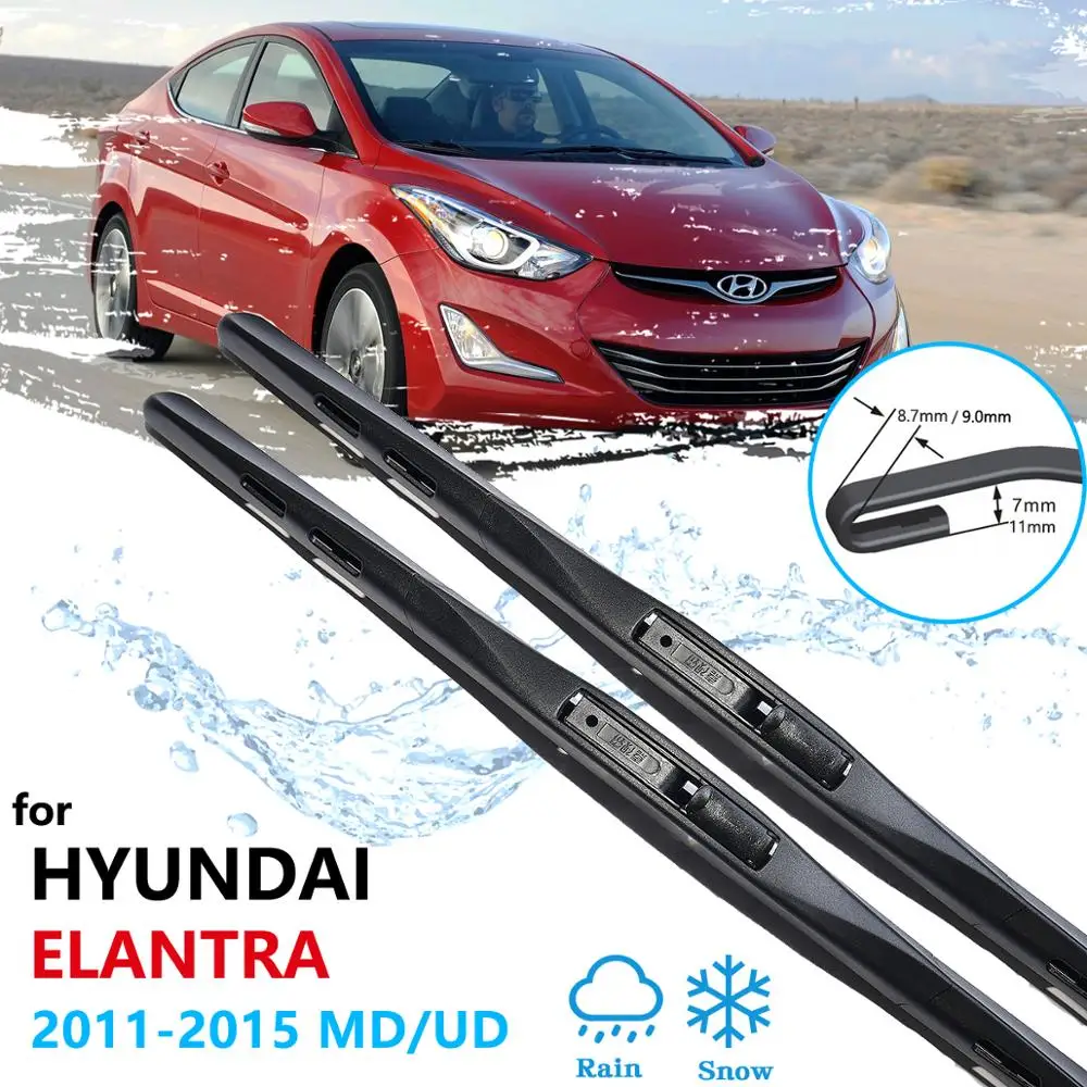 Hyundai Elantra 2014 Wiper Blade Size